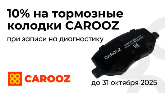 Скидка 10% на тормозные колодки